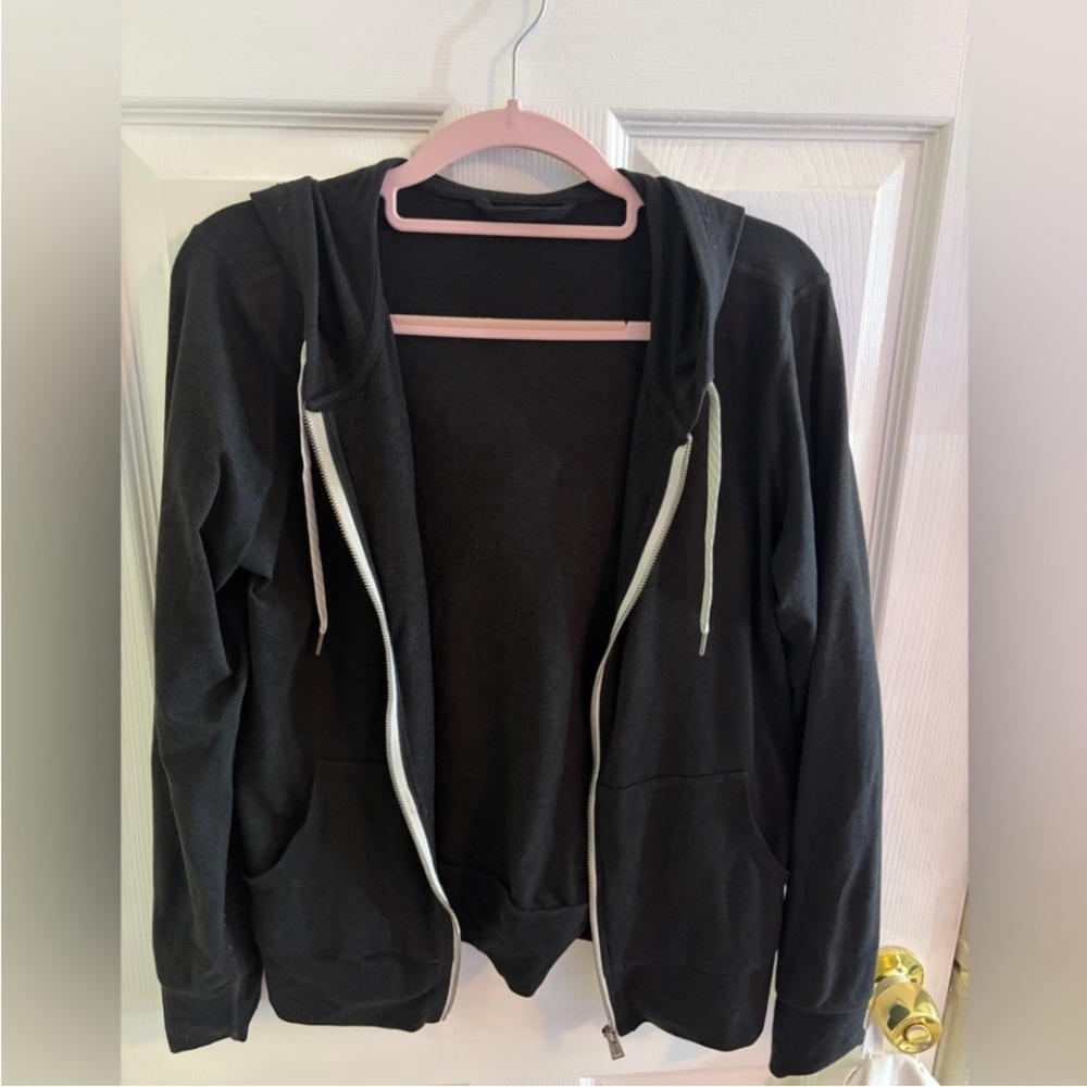 Vuori Black Zip-Up Hoodie Jacket